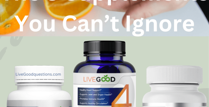 3 LiveGood Supplements. Vitamin D, Factor 4 fish oil, Ultra magnesium complex